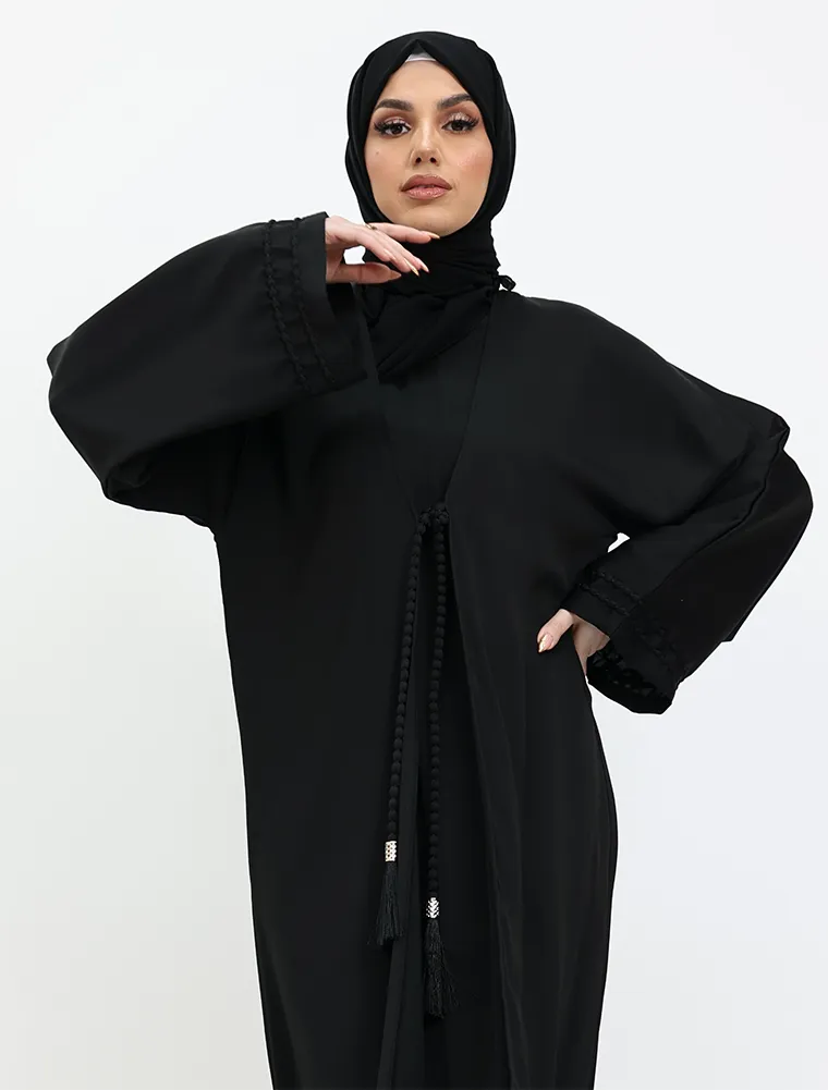 Black Naira Abaya 2 Peice
